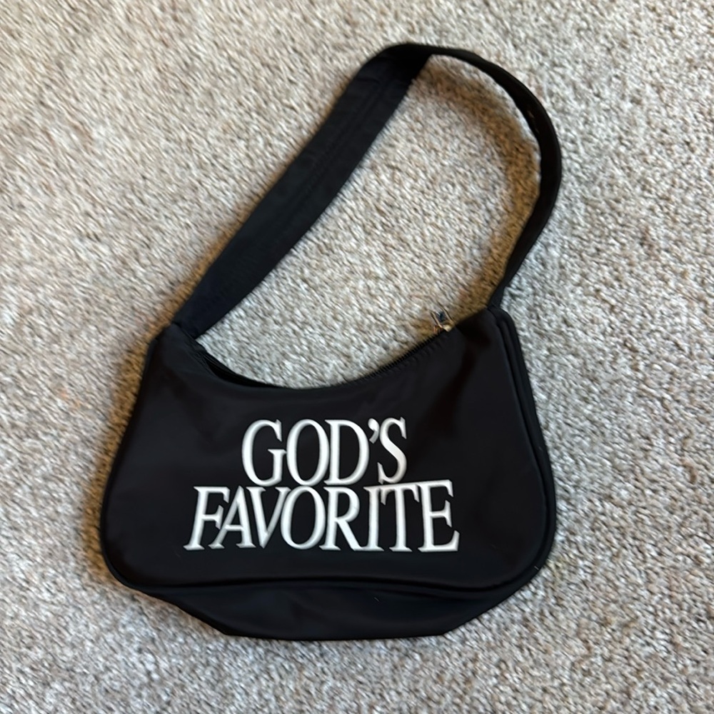 Praying Gods Favorite Black and White Bag